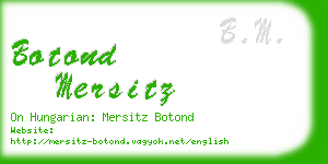 botond mersitz business card